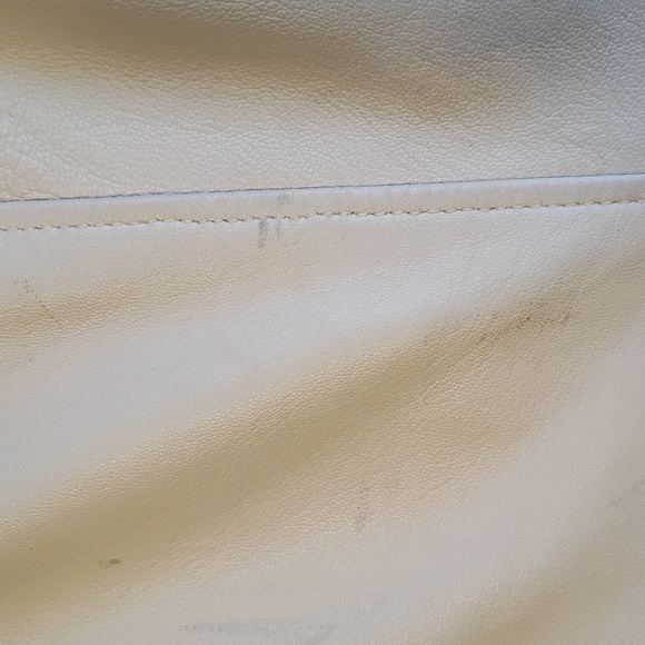 White Italian leather jacket - Picture 6 of 10